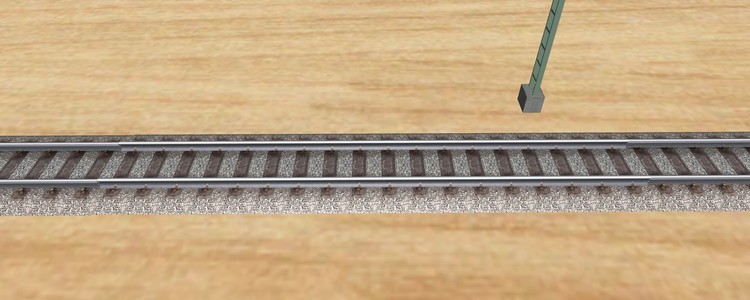 Übergang von Gleis 2205 auf 2200 und dann wieder auf 2205, Märklin K Gleis.jpg