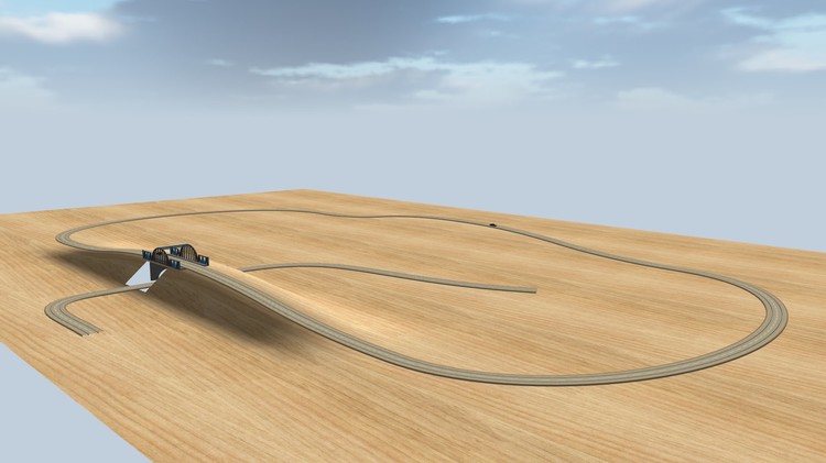 Faller, Straße mit Steigung, 2 Spuren, Bild 3.jpg