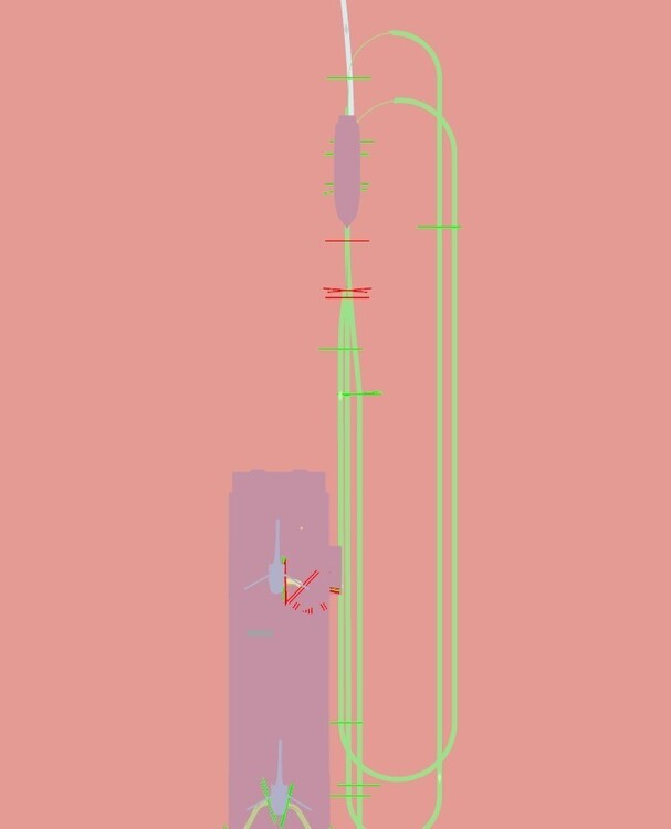 Nikola's fixed track at Nikolaus IIafter one complete run.jpg